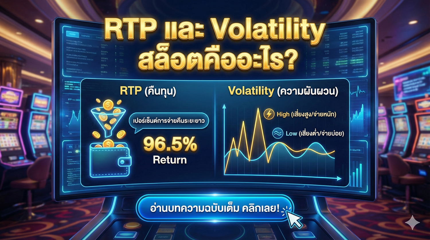 RTP และ Volatility สล็อตคืออะไร